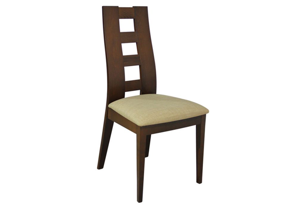 стол от масивно дърво и текстилна дамаска