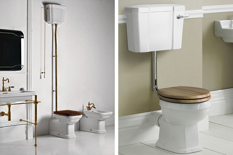 Класическа тоалетна чиния с казанче