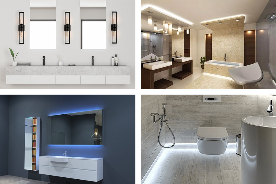 Осветление за баня с точния вид монтаж винаги впечатлява