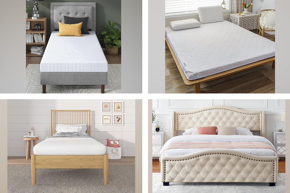 Матраци се предлагат в различни размери и дебелини